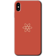iPhone Xs Max Kılıf Hd Desen Baskılı Arka Kapak + Kırılmaz Cam - Atom