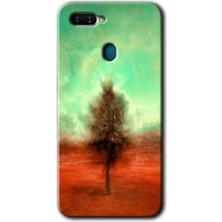 Oppo A5S Kılıf Hd Desen Baskılı Arka Kapak + Kırılmaz Cam - Outlines Paint