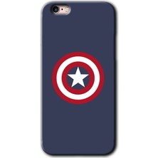 Gramaphone iPhone 6s Plus Kılıf Hd Desen Baskılı Arka Kapak + Kırılmaz Cam - Captain!