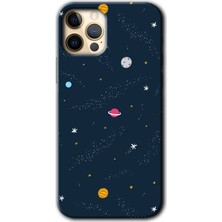 Gramaphone iPhone 12 Pro Kılıf Hd Desen Baskılı Arka Kapak - Çizim Gezegen