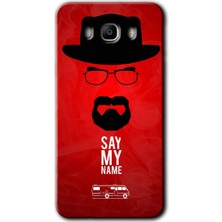 Gramaphone Galaxy J7 2016 Kılıf Hd Desen Baskılı Arka Kapak + Kırılmaz Cam - Say My Name