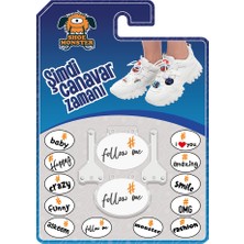 Shoe Monster Follow Me Beyaz Charm Ayakkabı Aksesuarı