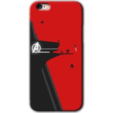 iPhone 6s Plus Kılıf Hd Desen Baskılı Arka Kapak + Kırılmaz Cam - Avengers Tower