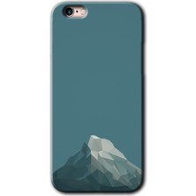 Gramaphone iPhone 6s Plus Kılıf Hd Desen Baskılı Arka Kapak + Kırılmaz Cam - Alone Mountain