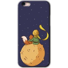 Gramaphone iPhone 6 Plus Kılıf Hd Desen Baskılı Arka Kapak + Esnek Nano Cam - Küçük Prens