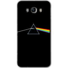 Gramaphone Galaxy J7 2016 Kılıf Hd Desen Baskılı Arka Kapak + Kırılmaz Cam - Dark Side