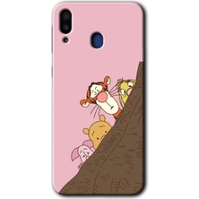 Gramaphone Galaxy M10 Kılıf Hd Desen Baskılı Arka Kapak + Kırılmaz Cam - Winnie The Pooh