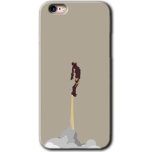 Gramaphone iPhone 6s Plus Kılıf Hd Desen Baskılı Arka Kapak + Kırılmaz Cam - Ironman-Airport
