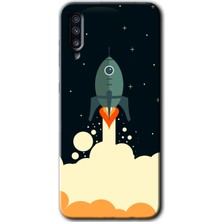 Gramaphone Galaxy A70 Kılıf Hd Desen Baskılı Arka Kapak - Space Smoke