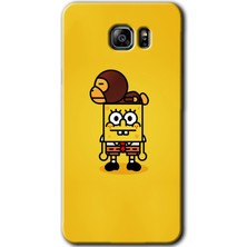 Gramaphone Galaxy Note 5 Kılıf Hd Desen Baskılı Arka Kapak + Kırılmaz Cam - Sünger Bob