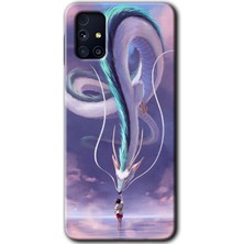 Gramaphone Galaxy M31S Kılıf Hd Desen Baskılı Arka Kapak + Kırılmaz Cam - Dragon Snake