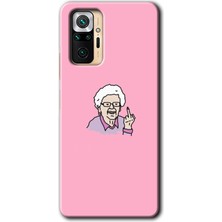 Gramaphone Redmi Note 10 Pro Kılıf Hd Desen Baskılı Arka Kapak + Esnek Nano Cam - Bad Grandmother