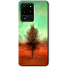 Gramaphone Galaxy S20 Ultra Kılıf Hd Desen Baskılı Arka Kapak + Esnek Nano Cam - Outlines Paint