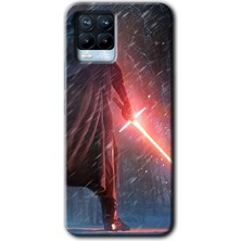 Gramaphone Realme 8 Pro Kılıf Hd Desen Baskılı Arka Kapak + Esnek Nano Cam - Kylo Ren