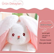 Yingnuo  Çilek Tavşan 18 cm  Peluş Oyuncak - Pembe (Yurt Dışından)