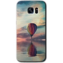 Gramaphone Galaxy S7 Edge Kılıf Hd Desen Baskılı Arka Kapak + Esnek Nano Cam - Zeplin