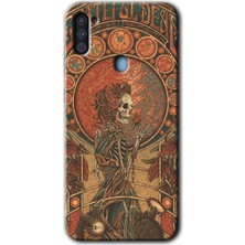 Gramaphone Galaxy M11 Kılıf Hd Desen Baskılı Arka Kapak + Esnek Nano Cam - İskelet Aşk