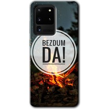 Gramaphone Galaxy S20 Ultra Kılıf Hd Desen Baskılı Arka Kapak + Kırılmaz Cam - Bezdum Da
