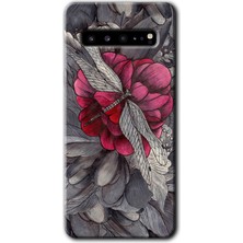 Gramaphone Galaxy S10 Plus Kılıf Hd Desen Baskılı Arka Kapak + Kırılmaz Cam - Kelebek Ömrü