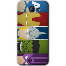 Gramaphone Galaxy A8 2016 Kılıf Hd Desen Baskılı Arka Kapak + Kırılmaz Cam - Avengers-1