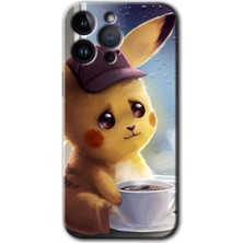 Gramaphone iPhone 14 Pro Max Kılıf Hd Desen Baskılı Arka Kapak - Üzgün Pikaçu