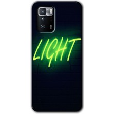 Gramaphone Poco X3 Gt Kılıf Hd Desen Baskılı Arka Kapak - Neon Inscription