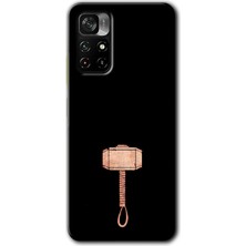Gramaphone Poco M4 Pro 5g Kılıf Hd Desen Baskılı Arka Kapak + Kırılmaz Cam - Thor Çekiç