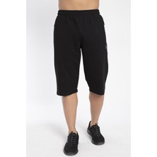 Crozwise Erkek Pamuk Polyester Likralı Spor Kapri