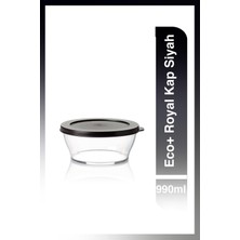 Tupperware Eco+ Royal Kap Siyah 990 ml