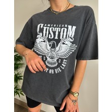 Begs Collection Custom Baskılı Yıkamalı Tişört