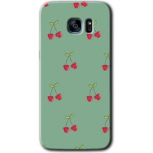 Gramaphone Galaxy S7 Edge Kılıf Hd Desen Baskılı Arka Kapak - Kiraz Berry