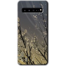 Gramaphone Galaxy S10 Plus Kılıf Hd Desen Baskılı Arka Kapak - Branches Flowers