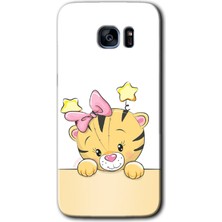 Gramaphone Galaxy S7 Edge Kılıf Hd Desen Baskılı Arka Kapak - Sevimli Kedi