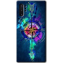 Gramaphone Galaxy Note 10 Plus Kılıf Hd Desen Baskılı Arka Kapak - Gizemli Pusula