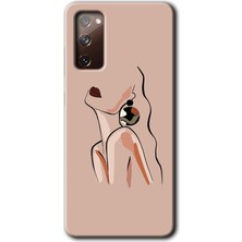 Gramaphone Galaxy S20 Fe Kılıf Hd Desen Baskılı Arka Kapak - Çizim Silüet