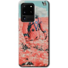 Gramaphone Galaxy S20 Ultra Kılıf Hd Desen Baskılı Arka Kapak - Uzay Bahçesi