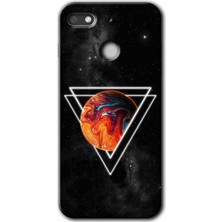 Gramaphone General Mobile Gm 8 Go Kılıf Hd Desen Baskılı Arka Kapak + Kırılmaz Cam - Kızıl Gezegen