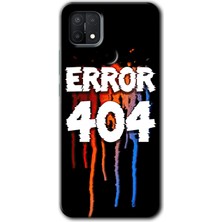 Gramaphone Oppo A15S Kılıf Hd Desen Baskılı Arka Kapak + Esnek Nano Cam - 404 Error