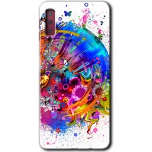 Gramaphone Galaxy A7 2018 Kılıf Hd Desen Baskılı Arka Kapak - 4K Clock