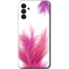 Gramaphone Galaxy M23 Kılıf Hd Desen Baskılı Arka Kapak - Pembe Tüy