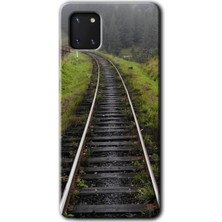 Gramaphone Galaxy A81 Kılıf Hd Desen Baskılı Arka Kapak - Tren Yolu