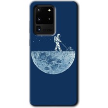 Gramaphone Galaxy S20 Ultra Kılıf Hd Desen Baskılı Arka Kapak - Uzay Işçisi
