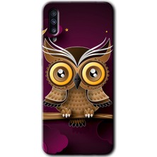 Gramaphone Galaxy A50 Kılıf Hd Desen Baskılı Arka Kapak - Owl Bird Branch