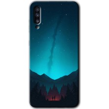 Gramaphone Galaxy A50 Kılıf Hd Desen Baskılı Arka Kapak - Night Fores Mount