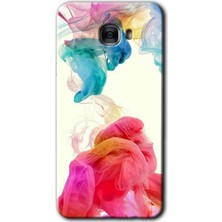 Gramaphone Galaxy C9 Pro Kılıf Hd Desen Baskılı Arka Kapak - Gökkuşağı Color