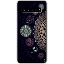 Gramaphone Galaxy S10 Plus Kılıf Hd Desen Baskılı Arka Kapak - Gezegen Döngüsü