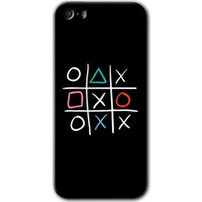 Gramaphone iPhone 5s Kılıf Hd Desen Baskılı Arka Kapak + Kırılmaz Cam - Sauce