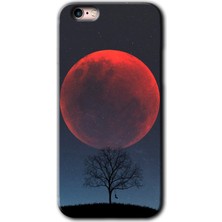 iPhone 6 Plus Kılıf Hd Desen Baskılı Arka Kapak - Kanlı Ay