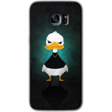 Gramaphone Galaxy S7 Edge Kılıf Hd Desen Baskılı Arka Kapak - Angry Duck