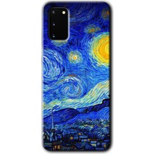Gramaphone Galaxy S20 Kılıf Hd Desen Baskılı Arka Kapak - Starry Night
